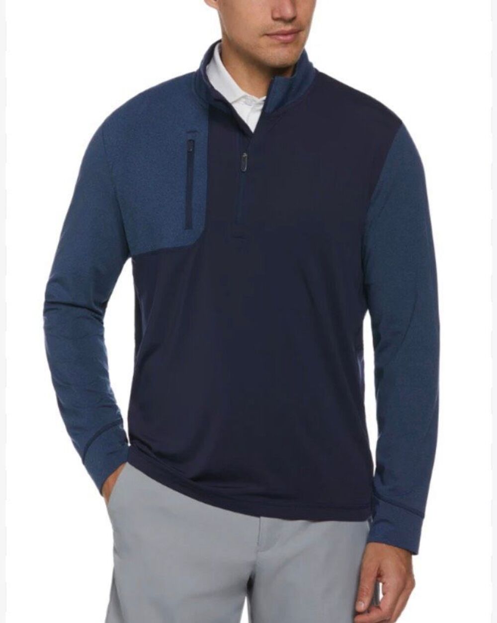 Callaway Aquapel Half Zip base layer golf pullover in navy - 3XLT